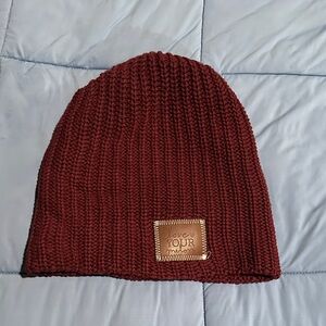 Love Your Melon Burgundy Knit Beanie